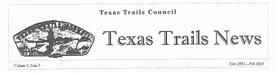 Masthead of
                    Texas Trails News