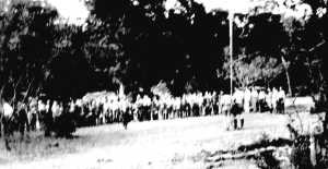 Flag Ceremony at Camp Ellis