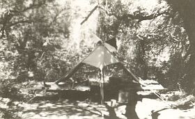 My tent
                  ready for inspection.