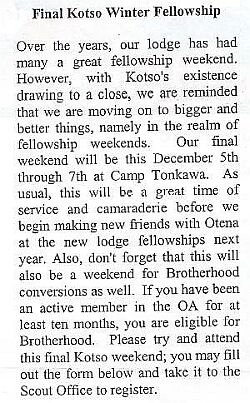 Final OA
                  Winter Fellowship 2003