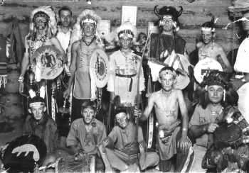 Order of the Black
                  Arrow at Lucas Cabin in 1932.