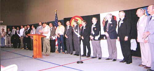 20 Lodge Chiefs at
                  50th Anniversary Dinner.